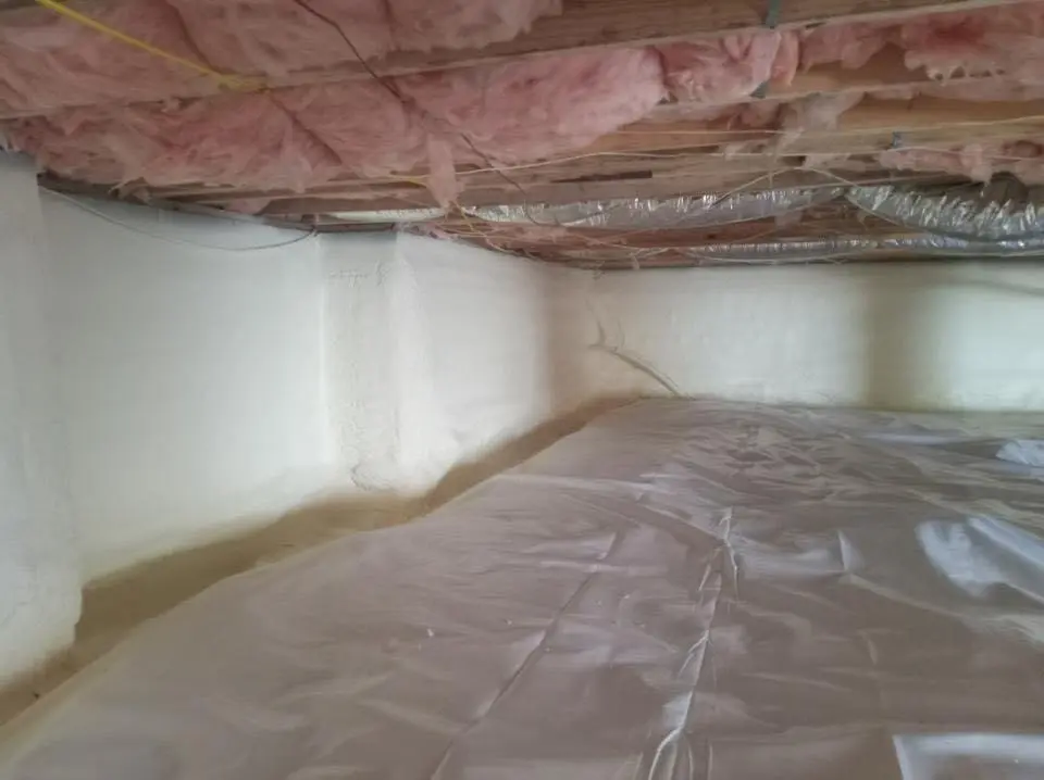 Crawl space encapsulation with closed-cell spray foam for Attic Insulation in Silverton