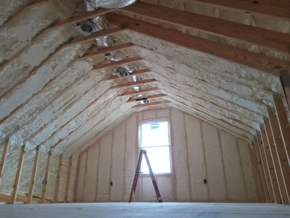 Spray foam roofing application for Crawl Space Insulation project in Silverton